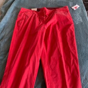 CROWN & IVY CORAL PANTS